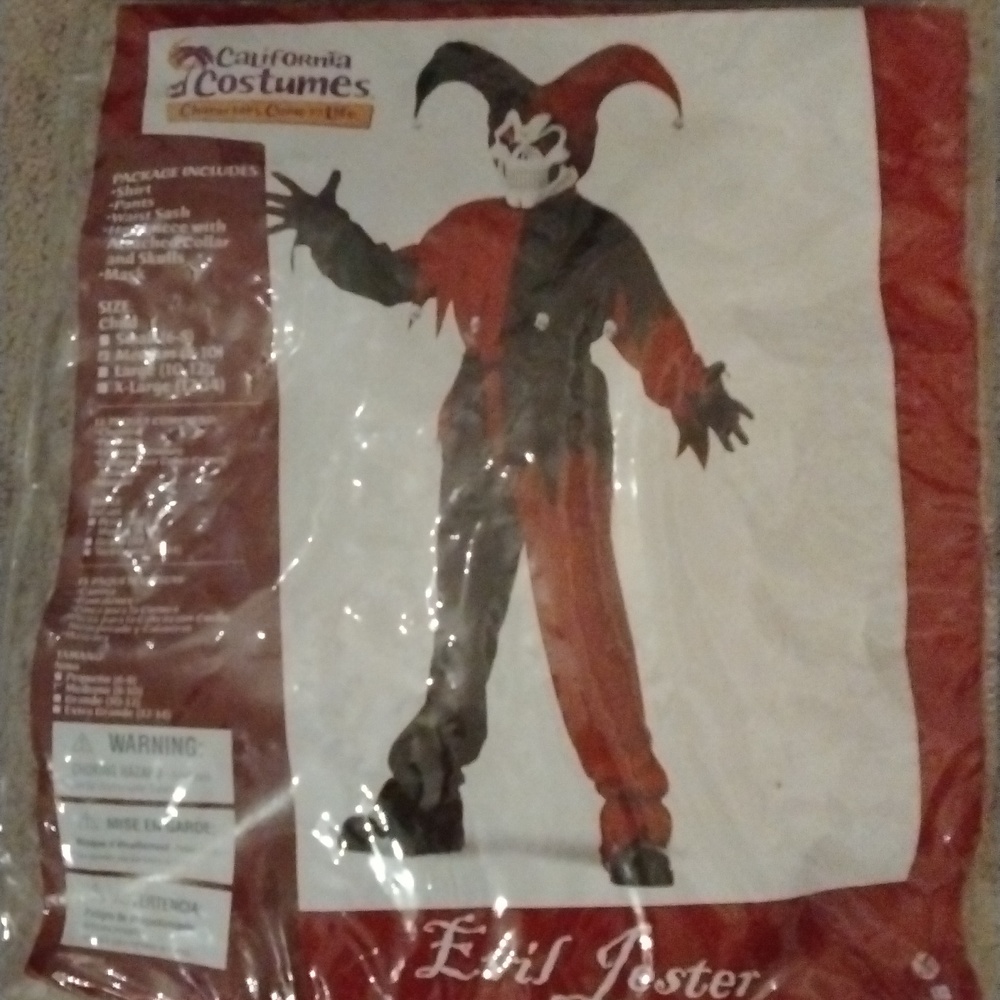 Halloween costume evil jester all items $10 or less are 10 for $25